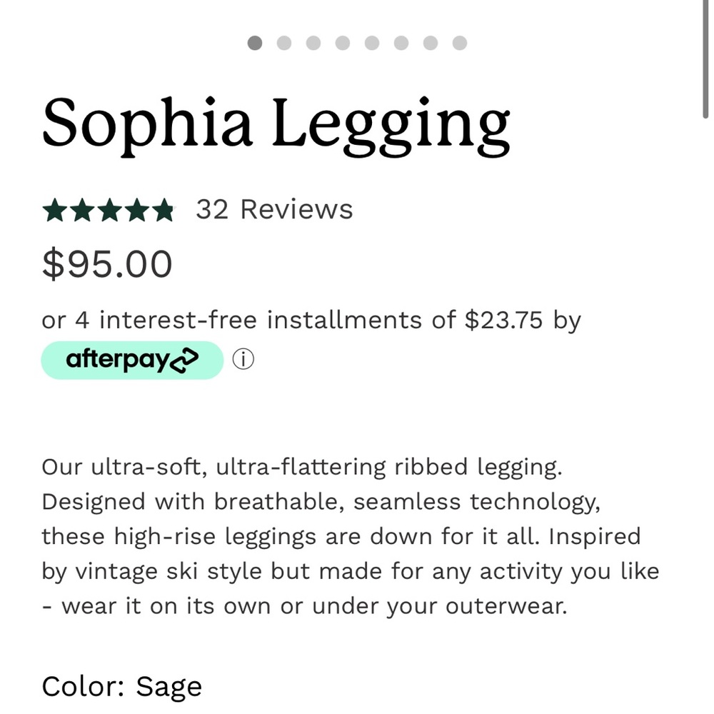 Halfdays Sophia Leggings Espresso - Picture 4 of 5